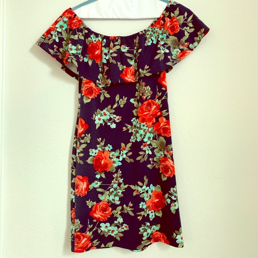 Crystal Doll tight fitting off the shoulder dress